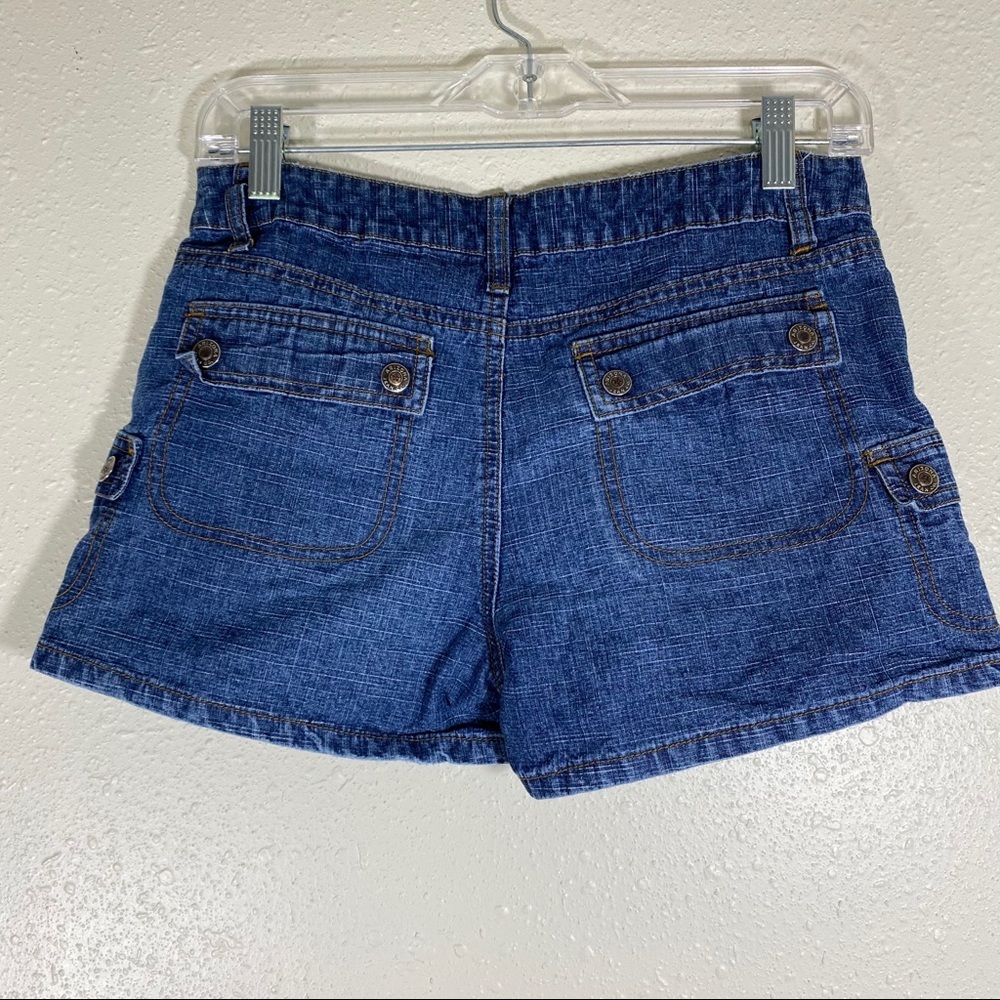 Arizona Jean Shorts 10.5 Plus size girls denim shorts pockets Barbiecore shorts - Picture 2 of 5